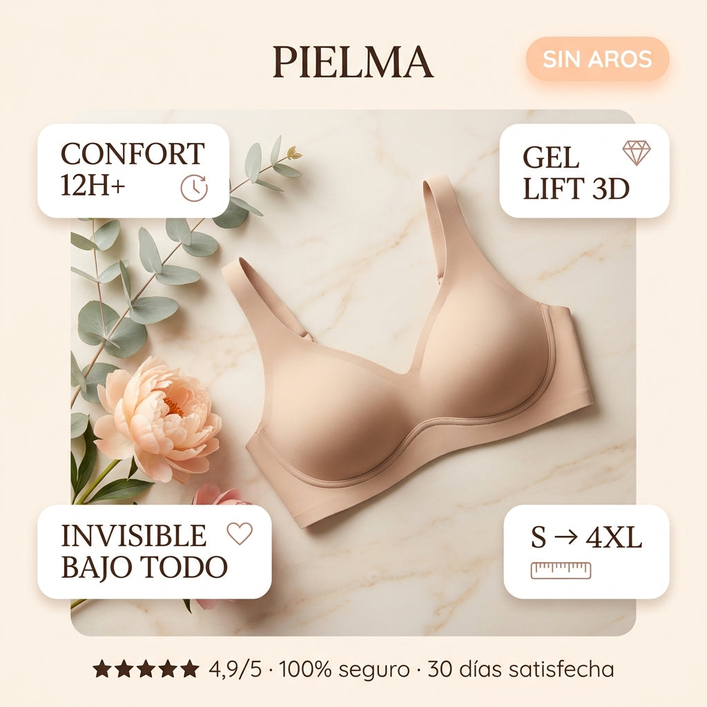 Pielma Lift 3D — Sin aros, confort 12h+
