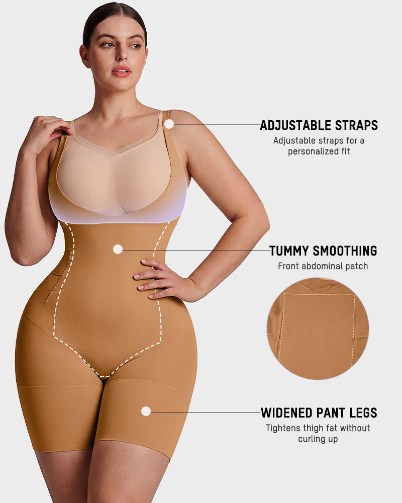 Easyslide™ U-Neck No-Cup Mid-Thigh Shapewear