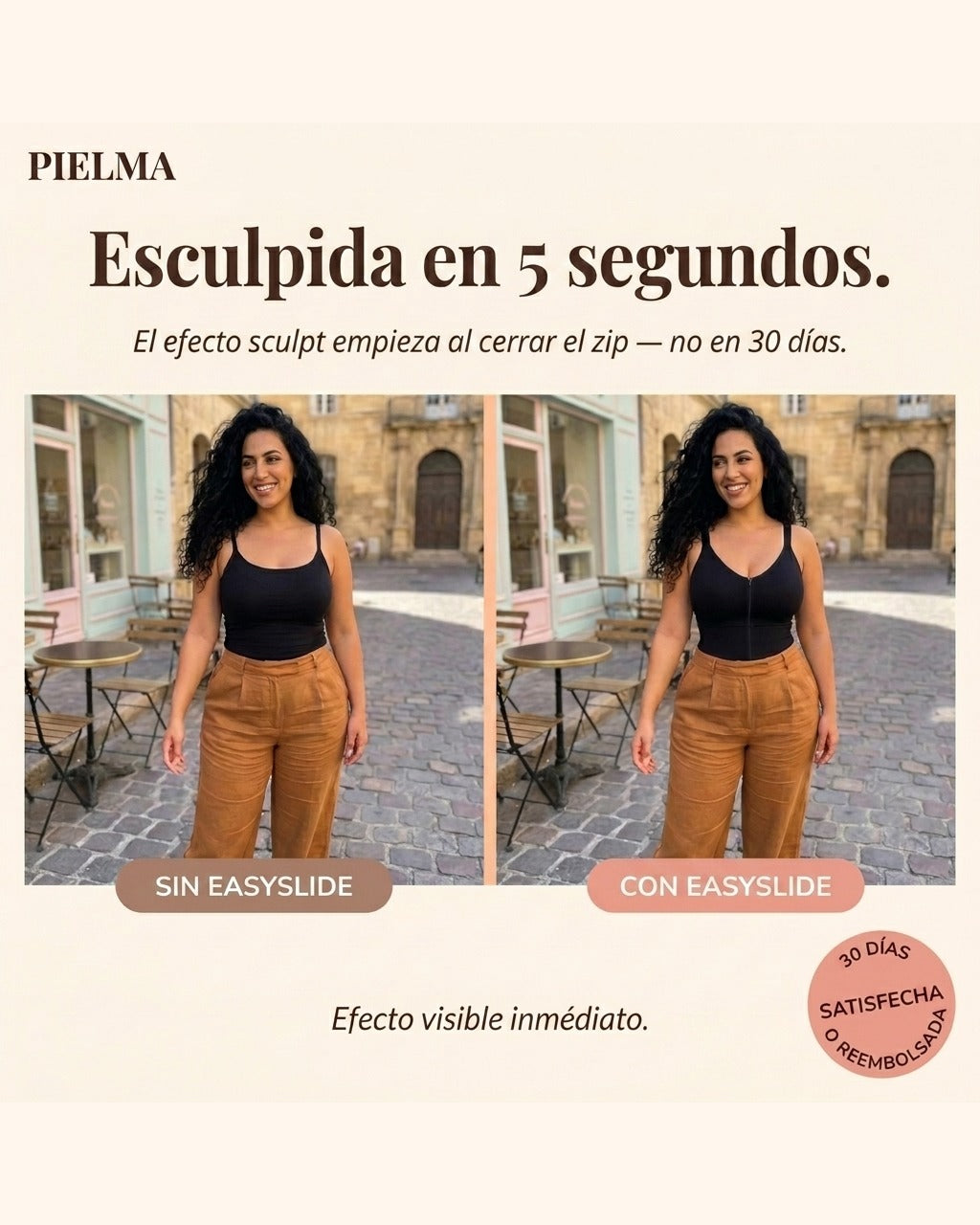 Antes/Después · Easyslide™ Pielma