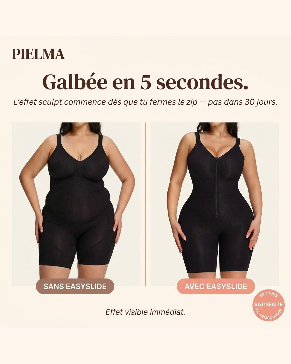 Galbée en 5 secondes · Easyslide™ Pielma